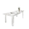 Mesa sala de jantar extensível branco brilhante 90x137-185cm Most Prisma Oferta