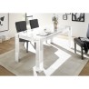 Mesa de sala de jantar 180x90cm branco brilhante moderno Athon Prisma Escolha