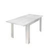 Mesa de jantar extensível madeira 90x137-185cm branco brilhante Vigo Urbino Saldos