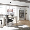 Mesa de jantar extensível madeira 90x137-185cm branco brilhante Vigo Urbino Escolha
