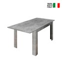 Mesa de jantar moderna 90x137-185cm extensível cinzento Fold Urbino Venda