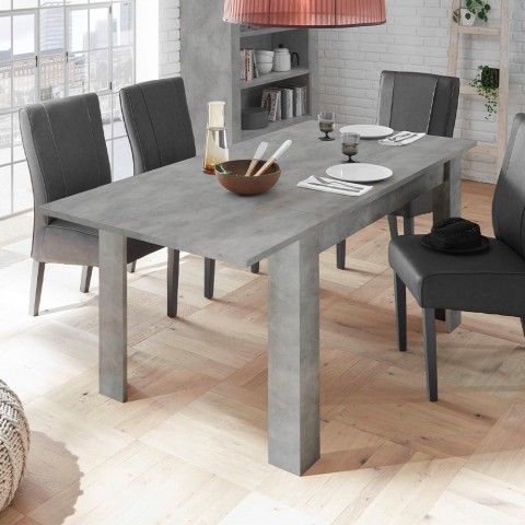 Mesa de jantar moderna 90x137-185cm extensível cinzento Fold Urbino Promoção