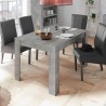 Mesa de jantar moderna 90x137-185cm extensível cinzento Fold Urbino Descontos