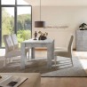 Mesa de jantar moderna 90x137-185cm extensível cinzento Fold Urbino Estoque