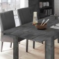 Extensão 48cm para mesa de jantar preto óxido Log 180x90cm Urbino Promoção