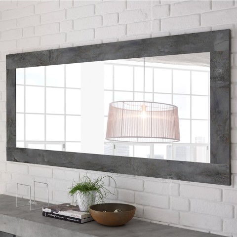 Espelho de parede moderno preto 75x170cm Moment Urbino Promoção
