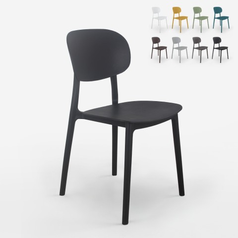 Cadeira design moderno polipropileno cozinha sala de jantar exterior Nantes Promoção