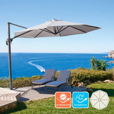 Guarda-sol para Jardim Praia Esplanada Café em Alumínio 3metros Paradise Promoção