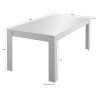 Mesa de Jantar ou Cozinha Moderna Elegante Sala de Estar 180x90cm Bolero Basic Oferta