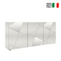 Armário Branco Moderno Sala de Estar Quarto 181cm 3 Portas Espelhadas Vittoria WH S Venda