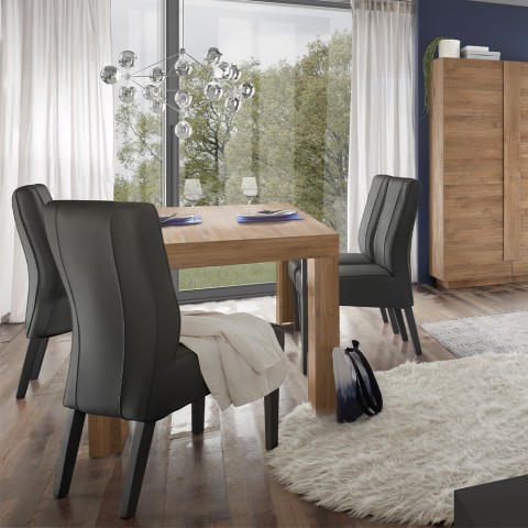 Mesa de jantar extensível em madeira 90x137-185cm Eclipse Jupiter Promoção