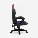 Cadeira de gaming ergonómica LED RGB 2 almofadas The Horde junior Descontos