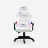 Cadeira de gaming luzes LED RGB ergonómica com 2 almofadas Pixy Junior Saldos