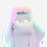 Cadeira de gaming luzes LED RGB ergonómica com 2 almofadas Pixy Junior Compra