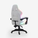 Cadeira de gaming luzes LED RGB ergonómica com 2 almofadas Pixy Junior Escolha