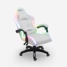 Cadeira de gaming luzes LED RGB ergonómica com 2 almofadas Pixy Junior Estoque