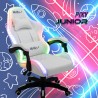 Cadeira de gaming luzes LED RGB ergonómica com 2 almofadas Pixy Junior Oferta