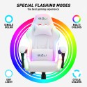 Cadeira de gaming luzes LED RGB ergonómica com 2 almofadas Pixy Junior Custo