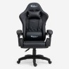Cadeira de gaming escritório ergonómica em pele LED RGB The Horde XL Medidas