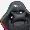 Cadeira de gaming escritório ergonómica em pele LED RGB The Horde XL Compra