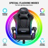 Cadeira de gaming escritório ergonómica em pele LED RGB The Horde XL Custo