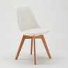 Mesa Quadrada Preta com 2 Cadeiras para Interior 70x70cm Nordica Mojito 