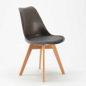 Mesa Quadrada Preta com 2 Cadeiras para Interior 70x70cm Nordica Mojito 