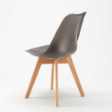 Mesa Quadrada Preta com 2 Cadeiras para Interior 70x70cm Nordica Mojito 