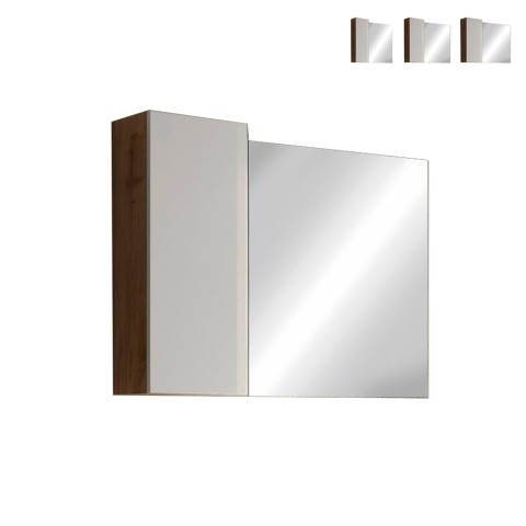 Espelho de Casa de Banho com Luz LED Moderno Elegante Pilar BW Promoção