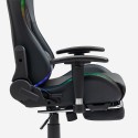 Poltrona cadeira gaming ergonómica apoio para os pés LED RGB The Horde Comfort Compra