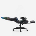 Poltrona cadeira gaming ergonómica apoio para os pés LED RGB The Horde Comfort Escolha