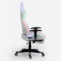 Poltrona de gaming escritório com apoio para os pés LED RGB ergonómica Pixy Comfort Preço