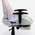Poltrona de gaming escritório com apoio para os pés LED RGB ergonómica Pixy Comfort Custo