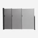 Toldo lateral 180x300 de enrolar para-vento exterior Hyde XL 