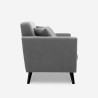 Sofá sala de estar 3 lugares moderno design nórdico resistente 191cm Hayem Compra