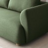 Sofá 3 lugares tecido estilo moderno nórdico design 196cm verde Geert Saldos
