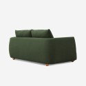 Sofá 3 lugares tecido estilo moderno nórdico design 196cm verde Geert Características