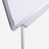 Quadro branco magnético com cavalete 90x60cm bloco de folhas de papel Cletus M 