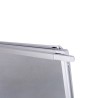 Quadro branco magnético extensível 90x70 cm com cavalete blocos de folhas Niels L Escolha