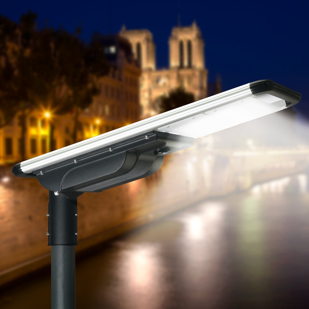 Iluminação de rua solar LED 40W controlo remoto sensor de movimento Colter M
