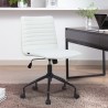 Cadeira de escritório design ajustável ergonómica tecido branco Zolder Light Venda