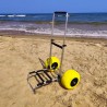 Carrinho de praia mala de pesca pesca desportiva 2 rodas grandes Ariel Estoque