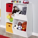 Organizador de brinquedos jogos para quarto de crianças branco com compartimentos Lutelle Saldos