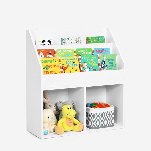 Estante para crianças prateleiras compartimentos organizador de brinquedos Gurell Promoção