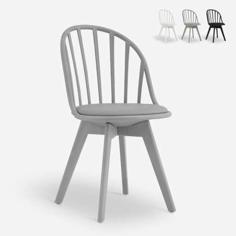 Cadeira design moderno polipropileno para cozinha sala de jantar Molkor Promoção