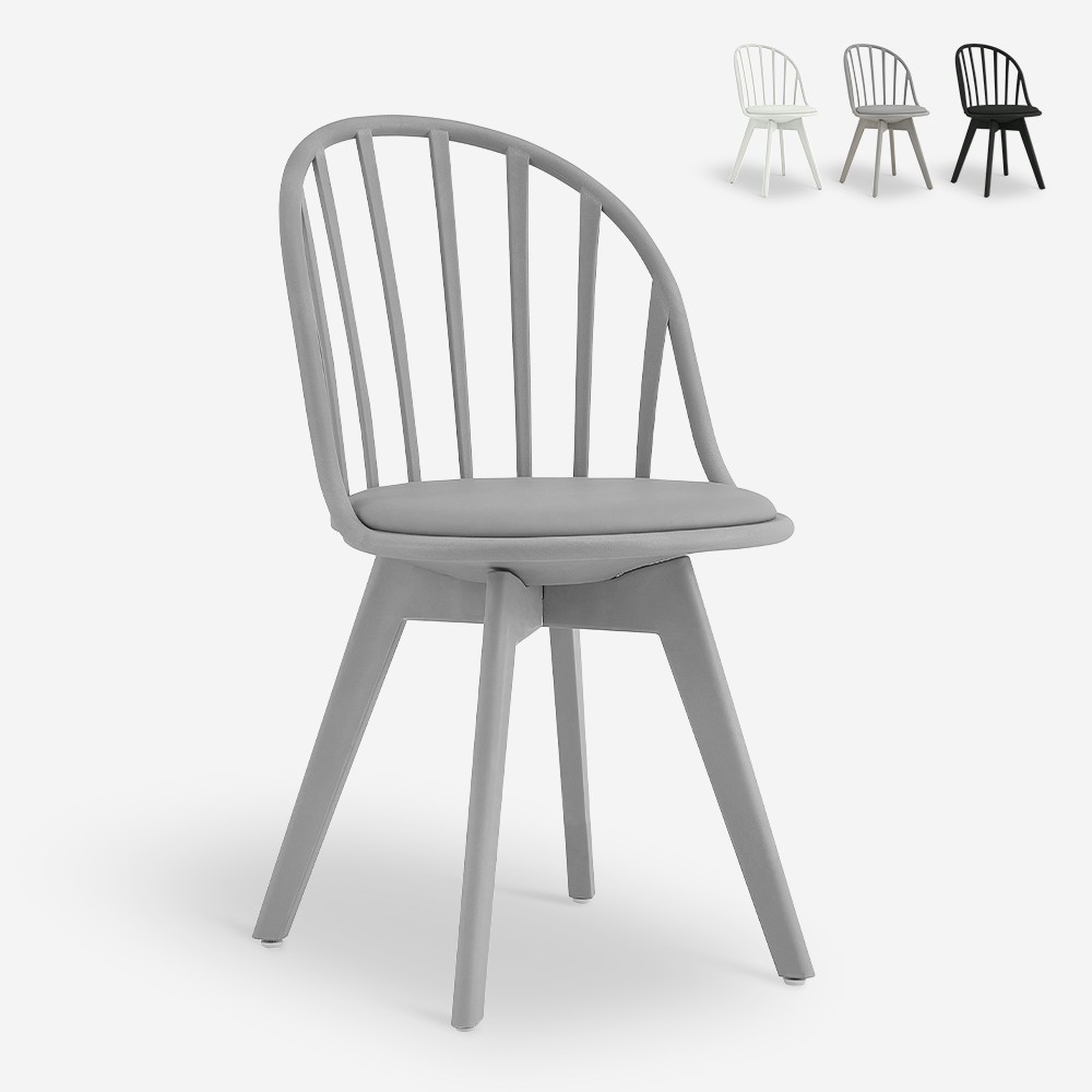 Cadeira design moderno polipropileno para cozinha sala de jantar Molkor