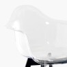 Cadeira Moderna Transparente c/Pernas de madeira, Arinor Custo