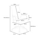Cadeira de escritório ergonómica poltrona ajustável design moderno Boavista Estoque