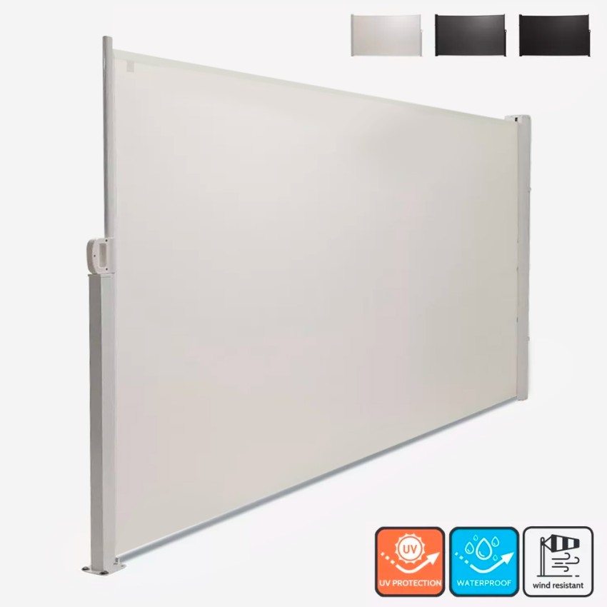 Para-vento exterior 160x300 divisória toldo lateral varanda Hyde L Promoção