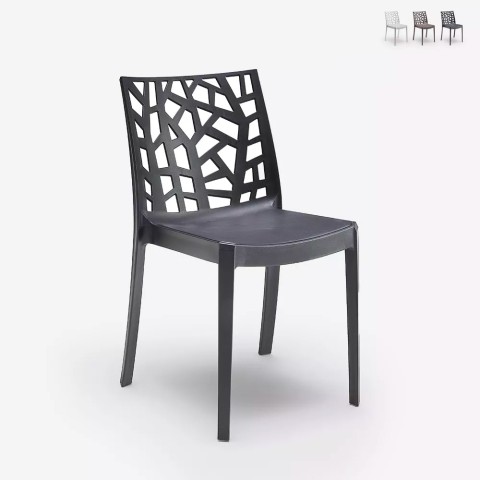 Cadeira Moderna Empilhável p/Café, Esplanada, Exterior, Restaurante, Matrix  Promoção